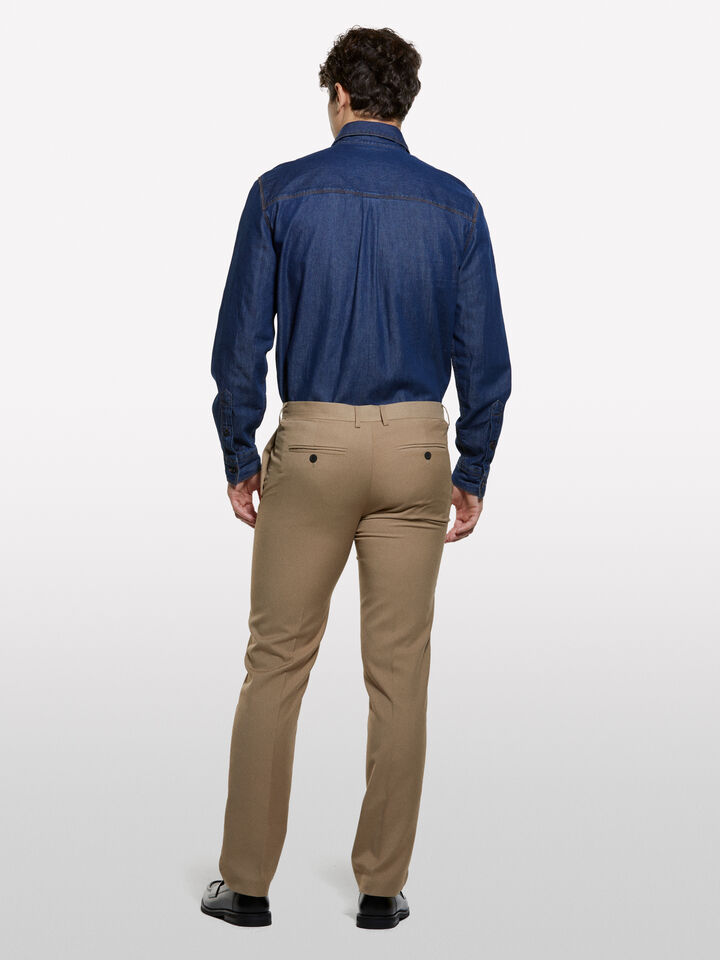 Maßgeschneiderte Hose in Kamelbraun - slim hosen für herren - Camel | Sisley image number 2